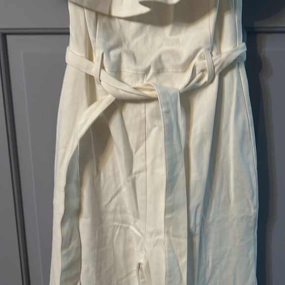 Flying Tomato Denim Cream Jumpsuit - Picture 3 of 7